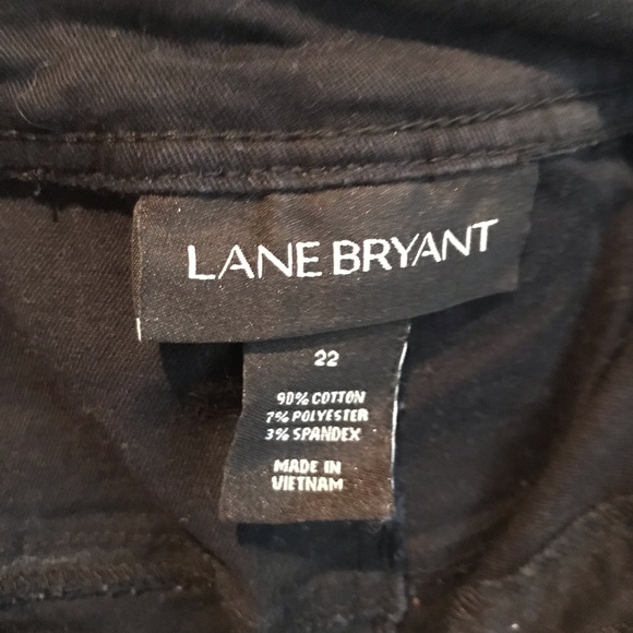 Lane Bryant Black Twill Capri 22 - Picture 6 of 7